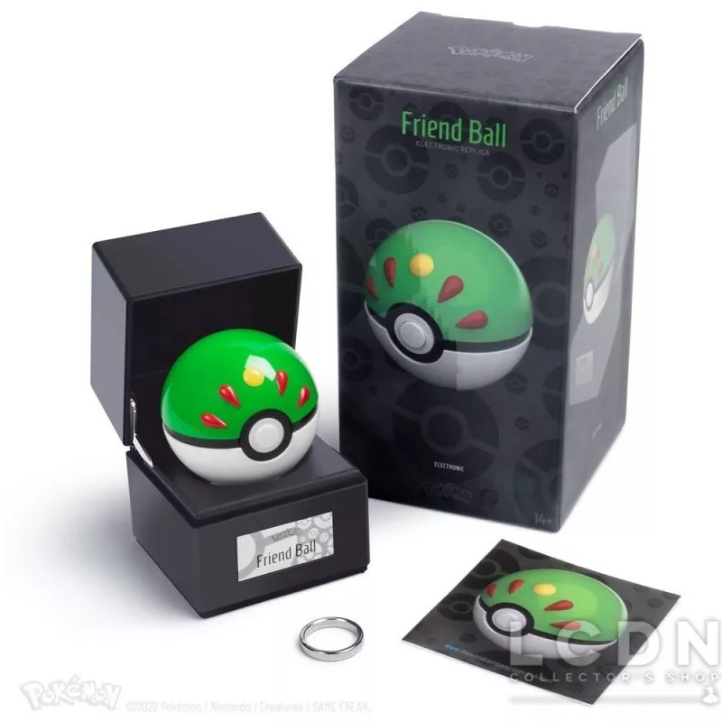premium fishing equipment Wand Company Pokémon Réplique Diecast 1/1 Copain Ball (Friend Ball)-,$69.00